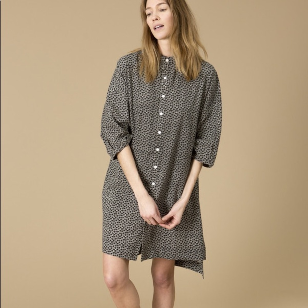 Ilana kohn silk Marion dress M printed black